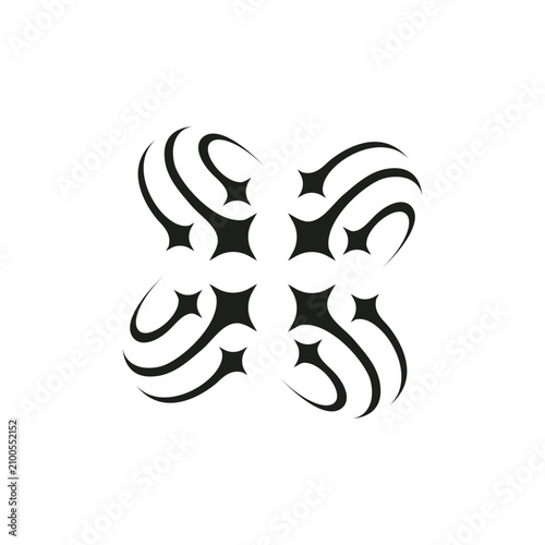 Shooting star X letter creative logo design concept