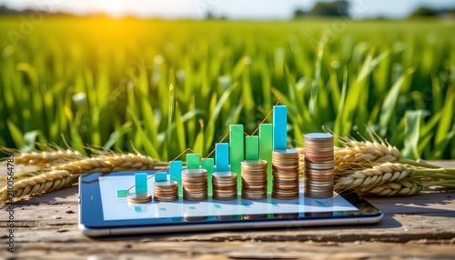 Financial Growth and Agriculture Collaboration Bright Scene