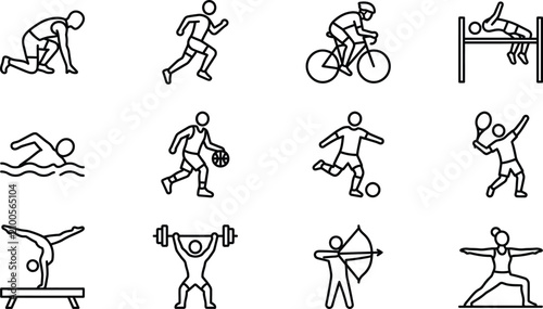 People doing various sports activities