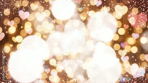 Festive Bokeh Lights with Sparkling Glitter Effect.