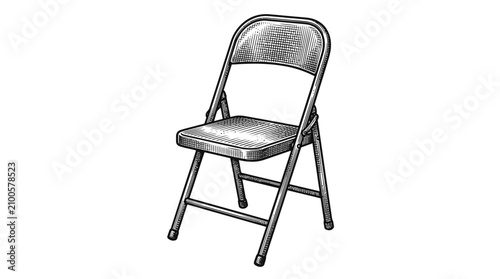 Photos Metal Folding Chair for Indoor Use.