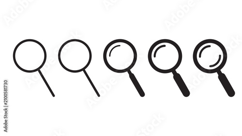 Foto Magnifying_glass_icons_evolution