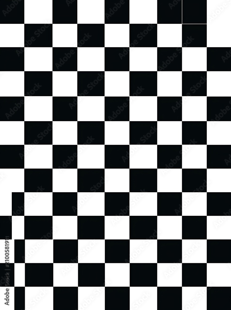 Fototapeta premium Classic black and white checkerboard pattern background