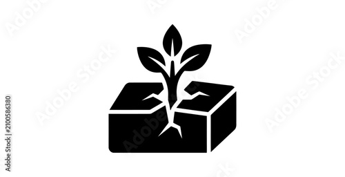Canvastavla Solid Black Vector Background