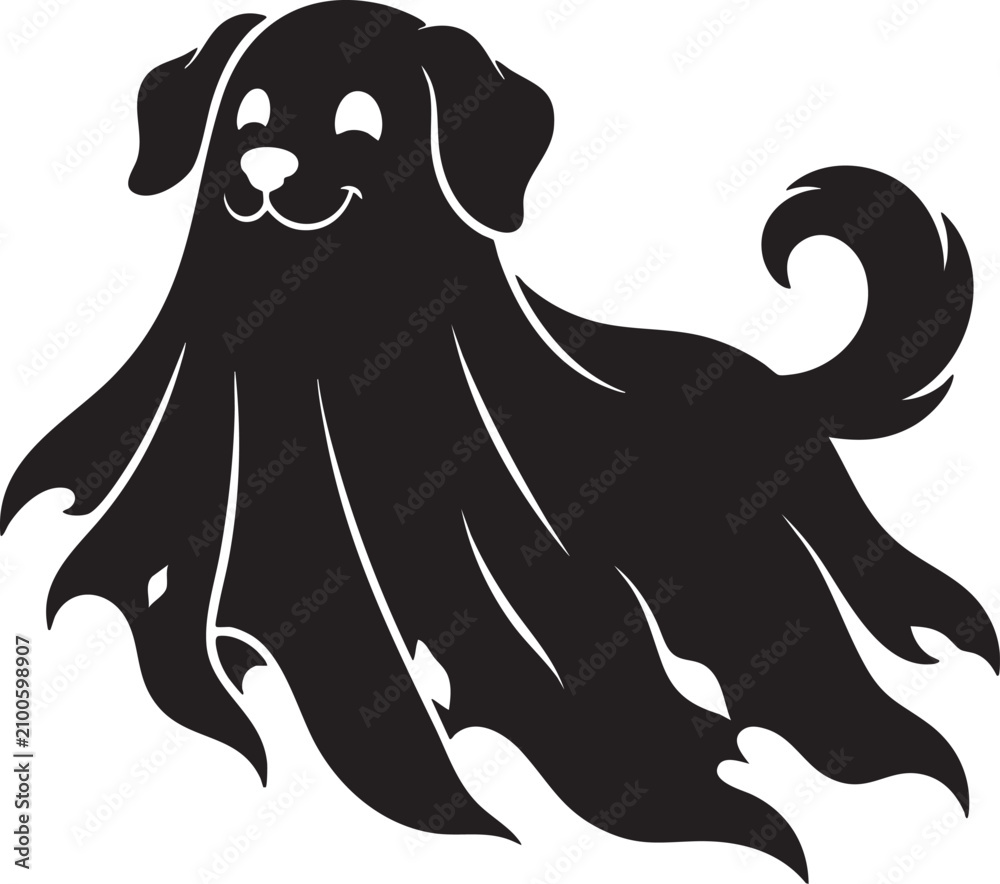 Naklejka premium Halloween SVG Bundle, Spooky Ghost Cat Dog Witch Bat Raven Black Silhouette Clipart, Creepy Pumpkin Moon Skeleton Animal Vector Cut File for Cricut, Halloween Sublimation PNG, Printable Halloween Icon