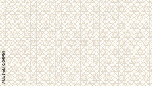 Foto Interconnected geometric pattern with repeating tessellation beige and white