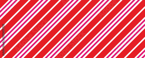 Obraz na plátne Pink, red striped seamless pattern