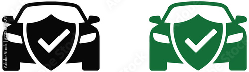 Εκτύπωση καμβά Traffic jam icon collection vector illustration showing vehicle congestion, busy