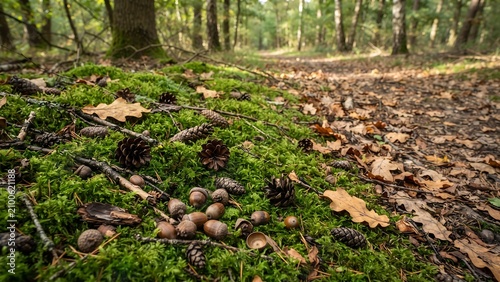 mushrooms on the ground