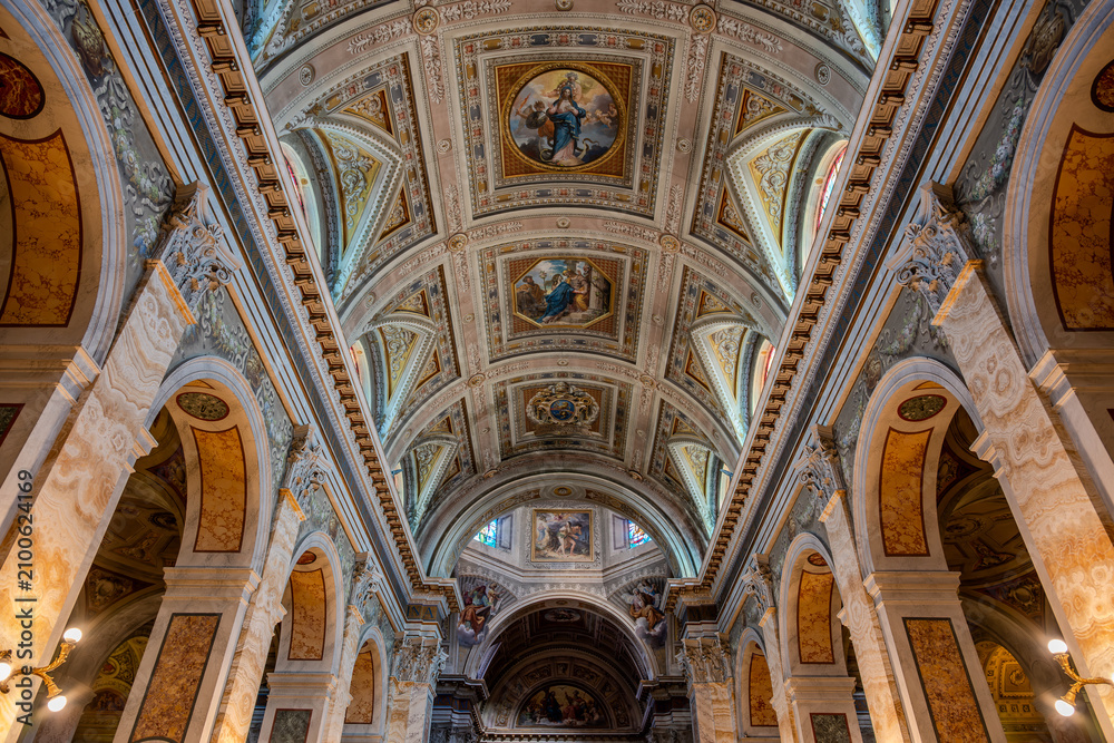 Obraz premium Montalto delle Marche. The Co-Cathedral of Santa Maria Assunta and San Vito