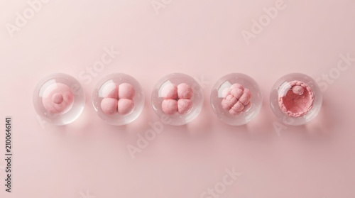 Stages of human embryonic development from zygote to blastocyst