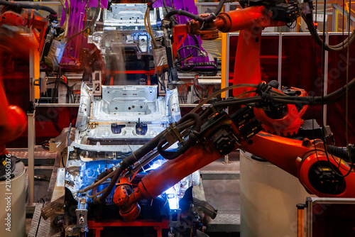 Automobile manufacturing production line