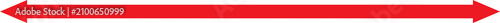 Horizontal red and white striped banner ribbon isolated on transparent background