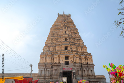 Virupaksha Temple at Hampi UNESCO World Heritage Site Karnataka India Ancient Hindu Temple Architecture