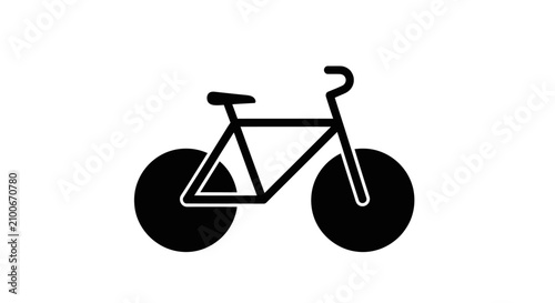Quadro su tela Bicycle Icon Design Transportation Symbol.