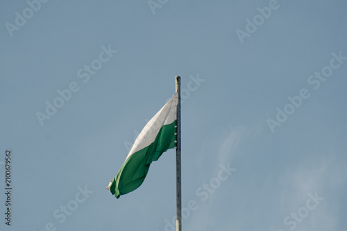 Bild auf Leinwand Antioquia flag waving in a sky