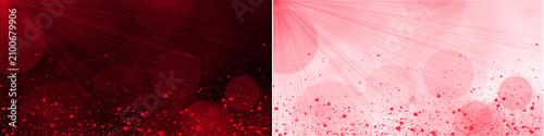Quadro su tela Red energy rays with glowing light particles and isolated red flares on transparent background for cinematic visual art