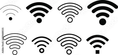 Tableau sur toile Wi-Fi/signal/wireless antenna icon