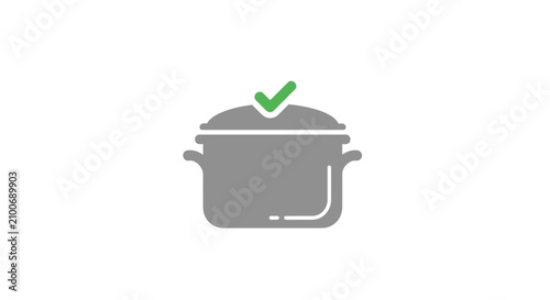 Photos Simple illustration of a cooking pot.