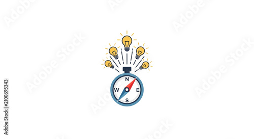 Фотография Colorful Stopwatch with Radiant Lights.