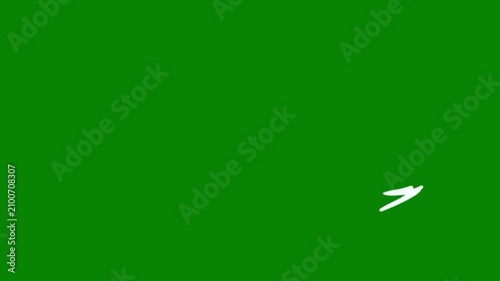 Liquid Splash Motion Element on Green Screen | Cartoon FX Overlay Animation.