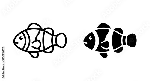Photos Clownfish Icons, Marine Life Vector Art, Underwater Animal Graphics, Ocean Dwell