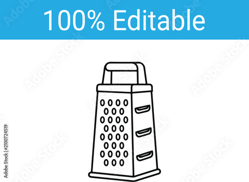 Set of 12 outline icons of Culinary chef outline collection with kitchen utensil and appliance restaurant , kitchen, cooking, microwave and eating. Vector illustration.