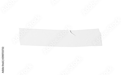 Obraz na płótnie Sticker strip, flat horizontal pale sticker, light-toned straight strip with minimal creases, graphic mockup asset