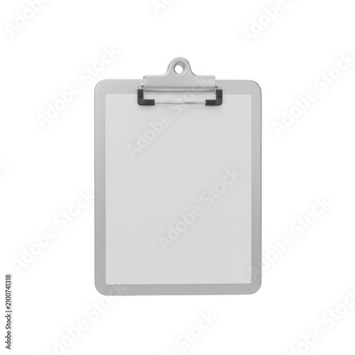 3D illustration clipboard organizer design asset as transparent PNG