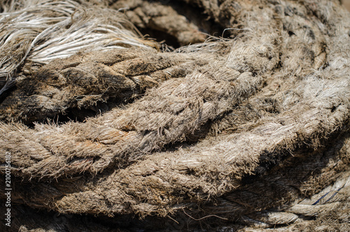Obraz na plátně A mooring rope used by the vessel during mooring operations