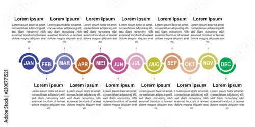 Vector infographic template with 3D paper label, integrated circles. Business concept with 4,8,12 options. For content, diagram, flowchart, steps, timeline infographics, workflow, chart, template.