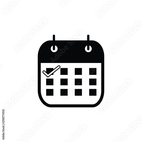 Cuadro en lienzo Calendar icon