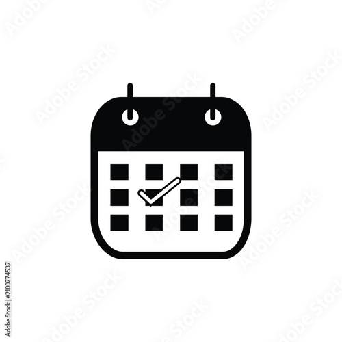 Calendar icon. Calendar planner icon collection. Reminder organizer event signs. Calendar notification icon. Business plan schedule. Stock vector