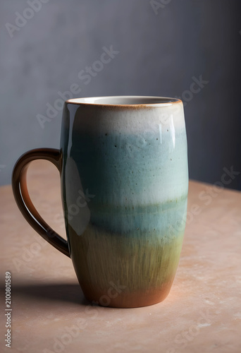 Ceramic coffee mug with a u...