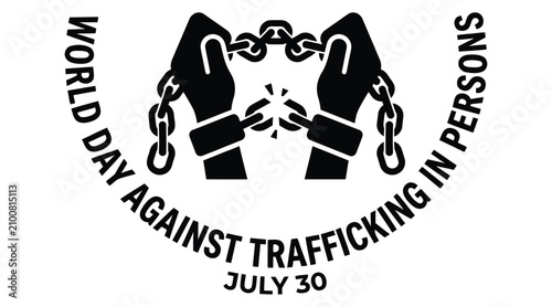 Foto Broken handcuffs silhouette against a white background symbolizing freedom and j