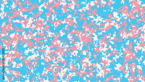 Patterned background featuring the colors of the transgender flag