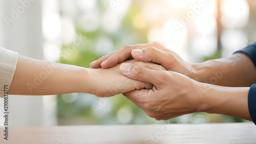 Cuadro en lienzo Family Support and Mutual Encouragement Concept
