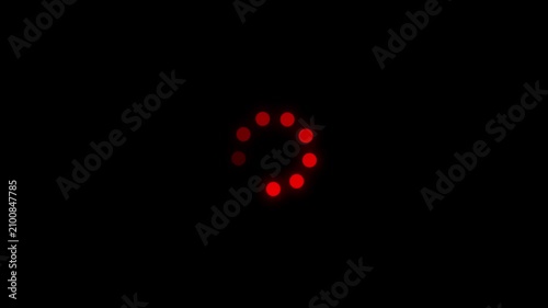 Gradient dots loading animation circle forming gradient dots loading animation circle forming in white background.4k