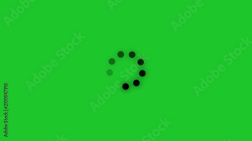 Gradient dots loading animation circle forming gradient dots loading animation circle forming in white background.4k