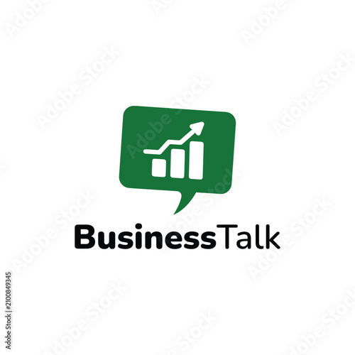 Business Talk Logo Vector Simple
