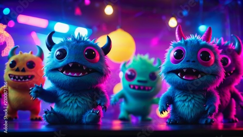 Little Monsters Standing on Top of Stage