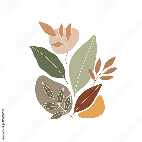 Colorful watercolor illustration of a monstera leaf.
