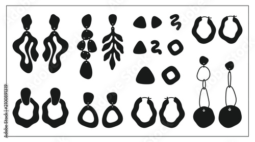 Various Earrings Displayed.