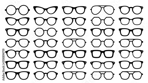 Variety of Eyeglasses Display.