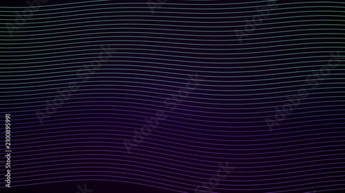 Abstract Digital Background with Glowing Wavy Gradient Neon Lines