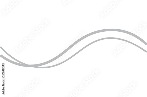 Grey wavy lines minimalist design element for graphic resources  abstract wave pattern