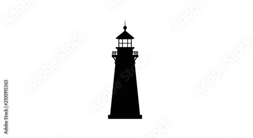Lighthouse Silhouette Tower Structure.