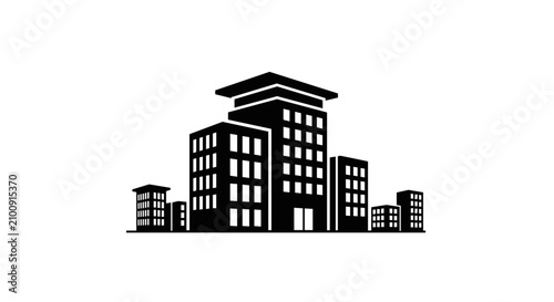 Modern City Buildings Office Towers.