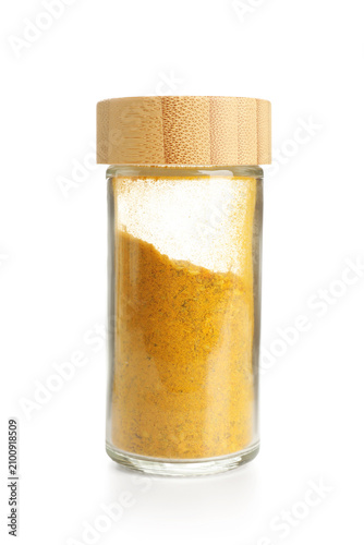 Curry powder in a glass spi...