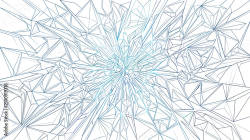 Canvastavla Abstract Geometric Crystal Burst Background